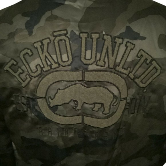 ECKO UNLTD CAMOUFLAGED MEN’S BOMBER JACKET - Picture 5 of 6
